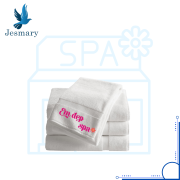 KHĂN SPA THÊU LOGO THEO YÊU CẦU - Nhà sản xuất khăn bông UY TÍN